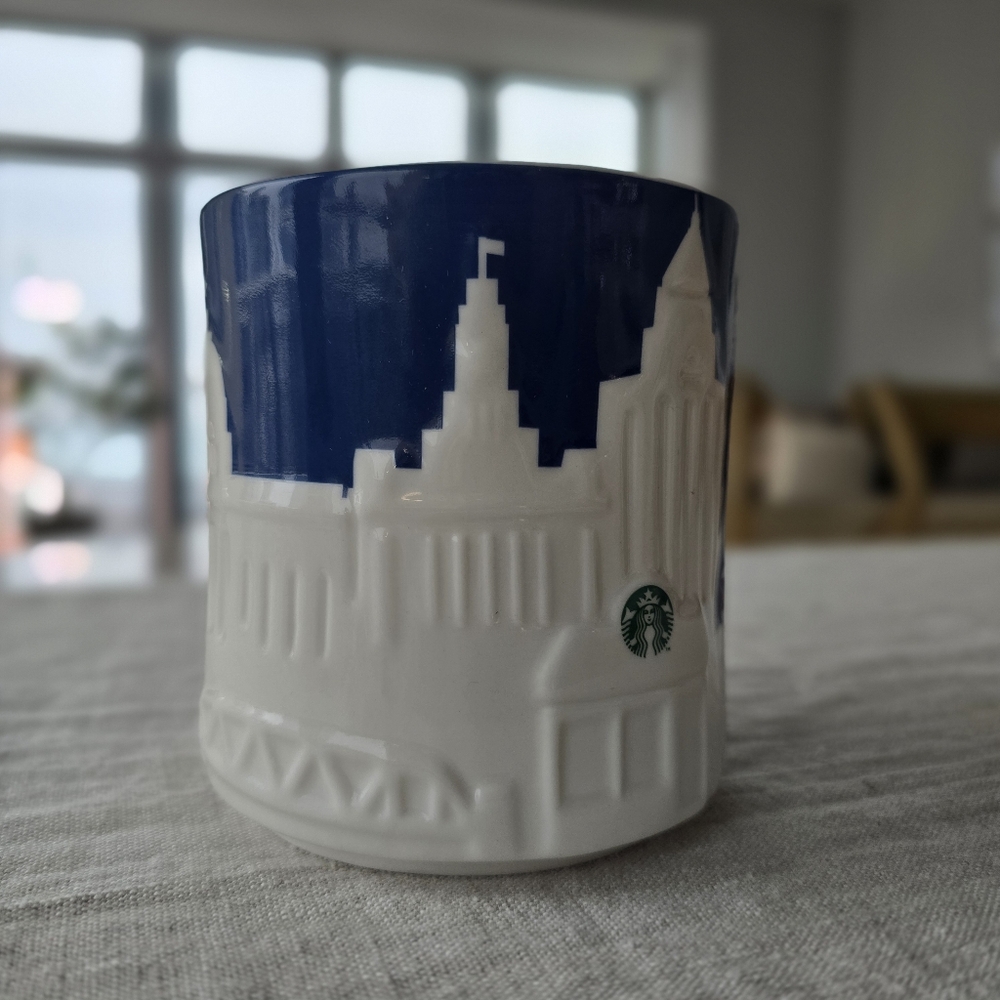 Starbucks Shanghai City Mug, Blue And White, NWT - Picture 2 of 5